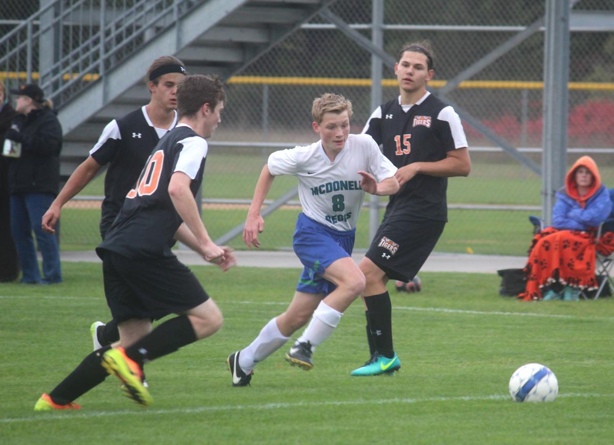 McDonell/Regis vs Black River Falls boys soccer 10-10-17