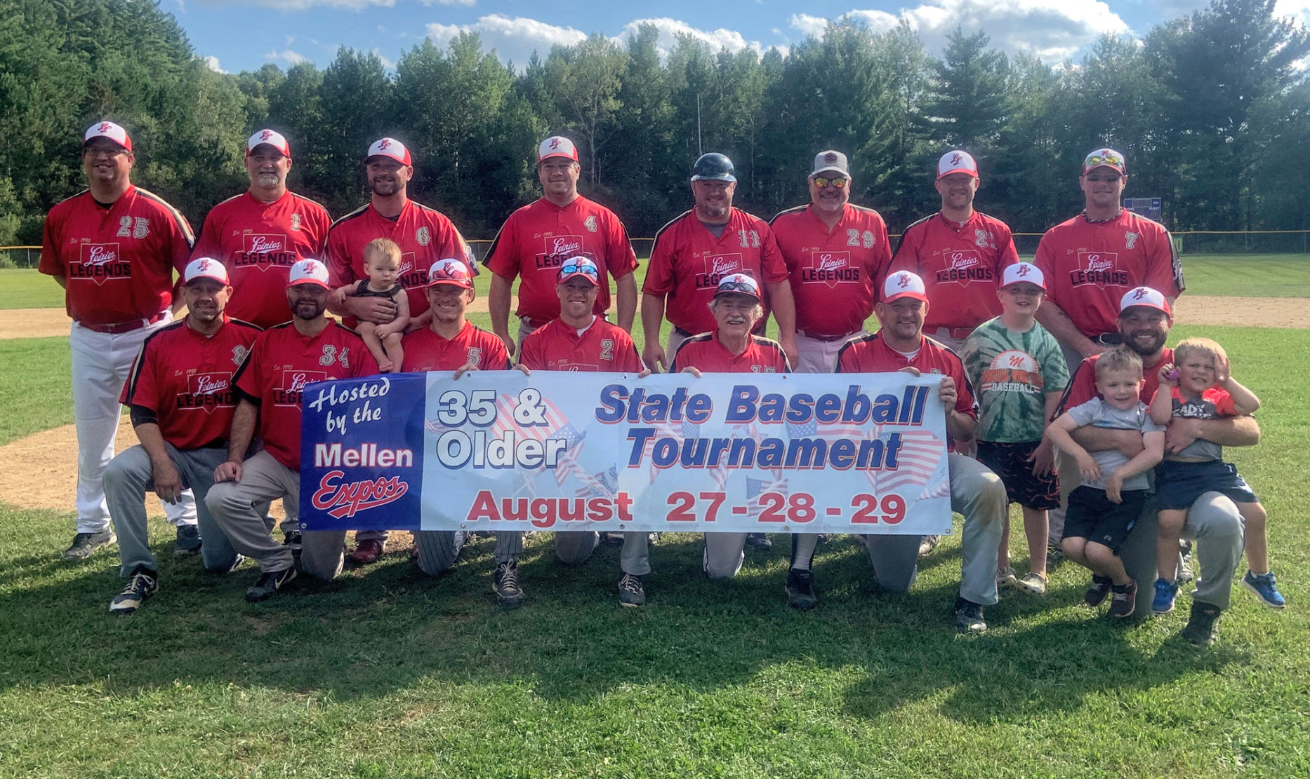 Amateur Baseball Leinies Legends over 35 team wins first-ever state championship