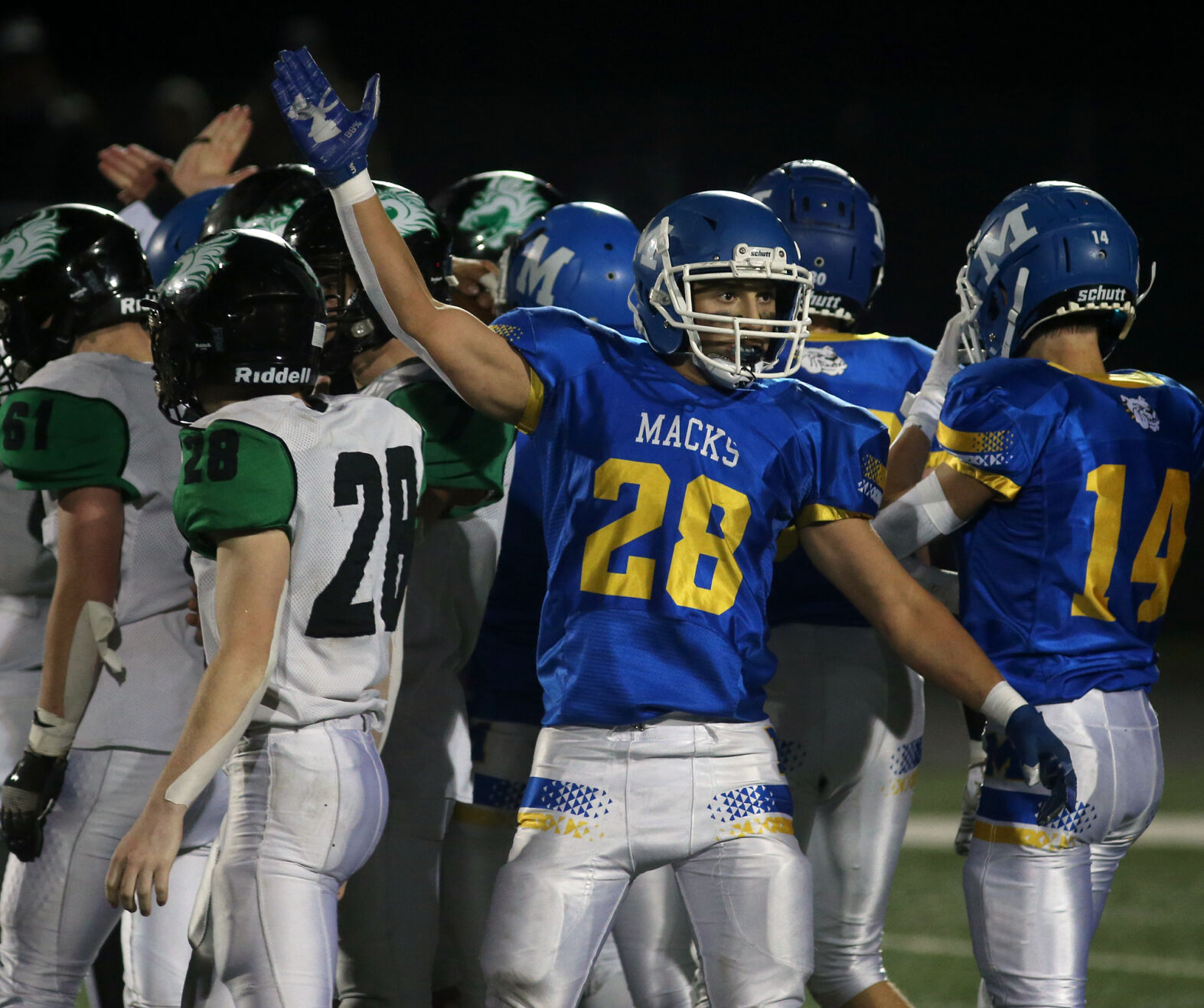 High School Football Playoffs McDonell stifles Siren