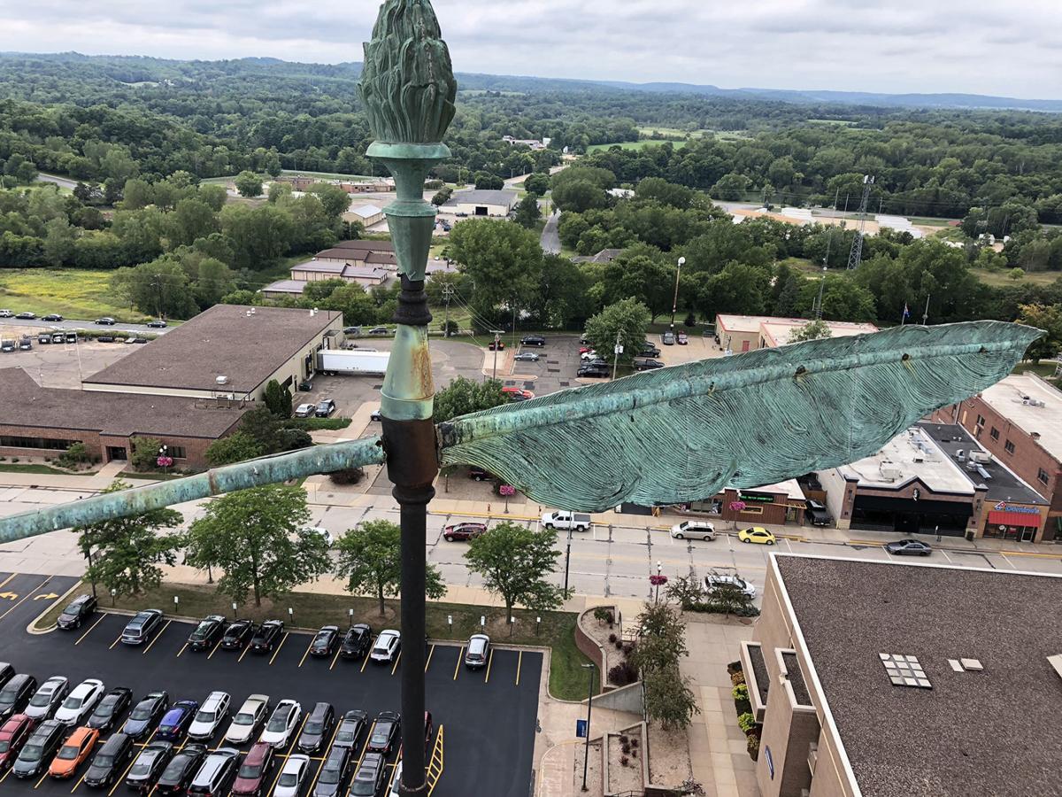 UW-Stout quill weathervane