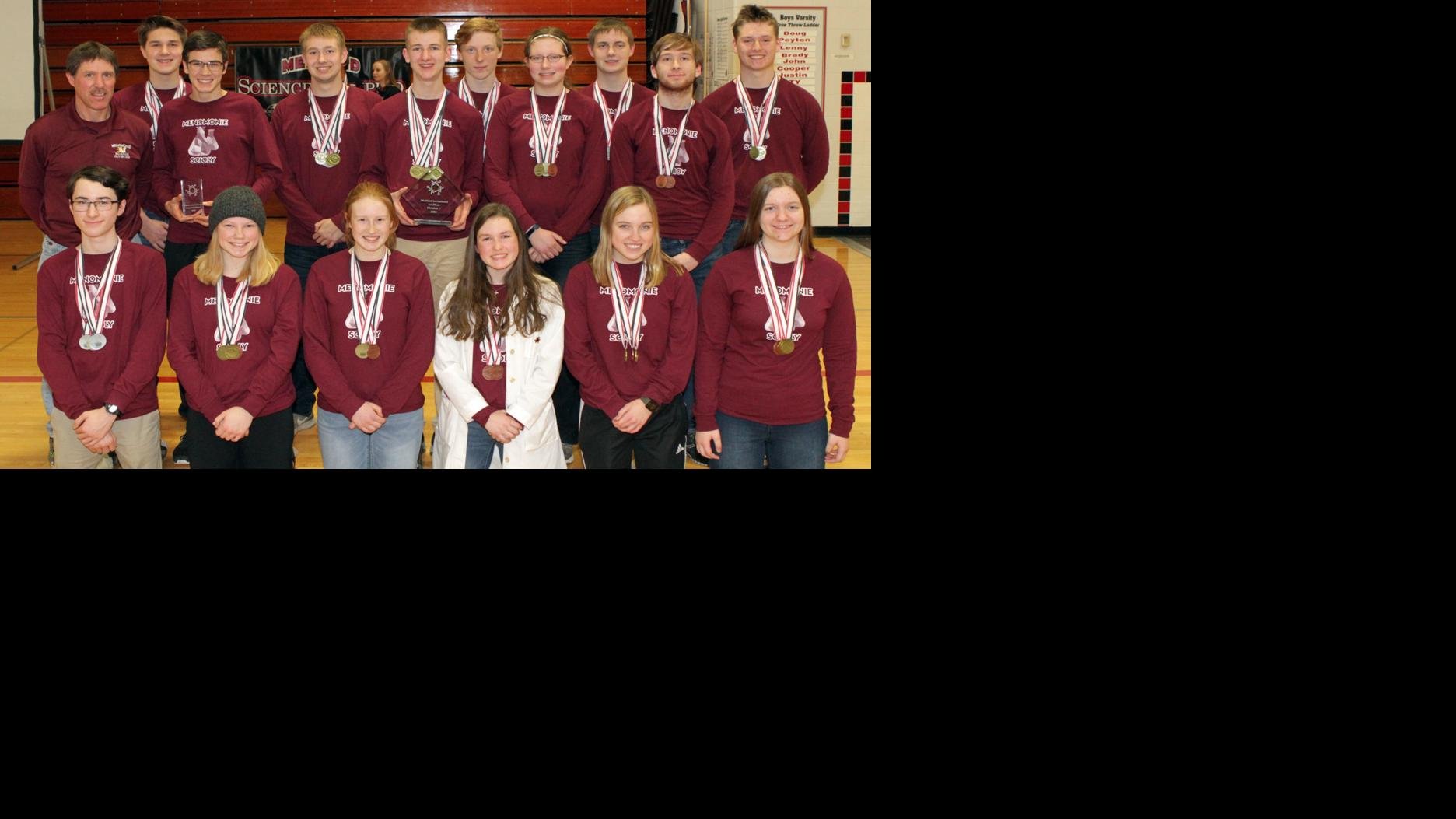 Menomonie, Boyceville high school Science Olympiad teams finish first