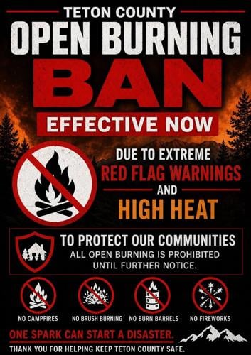 Teton County bans open burning
