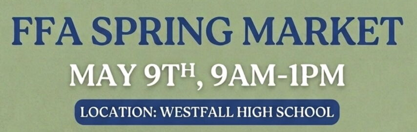 Springtime Westfall Westfall FFA’s Spring Market is coming May 9 | Community ...