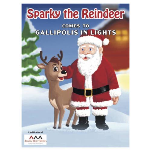 Sparky the Reindeer Visits Gallipolis in Lights