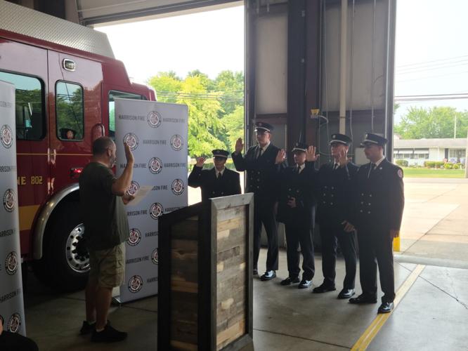 Harrison Township swears in five new firefighters; new lieutenant ...