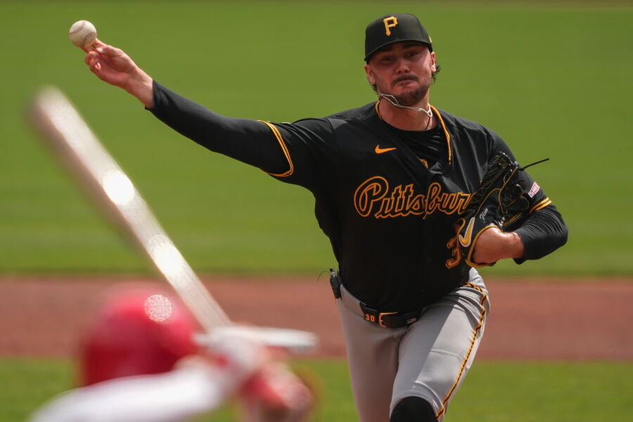 Pirates' Paul Skenes limits Reds' offense and gets his 1st win of