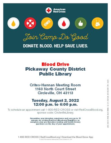 Give Blood, Receive Gift Card | News | circlevilleherald.com