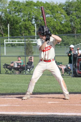 Logan Smith at bat
