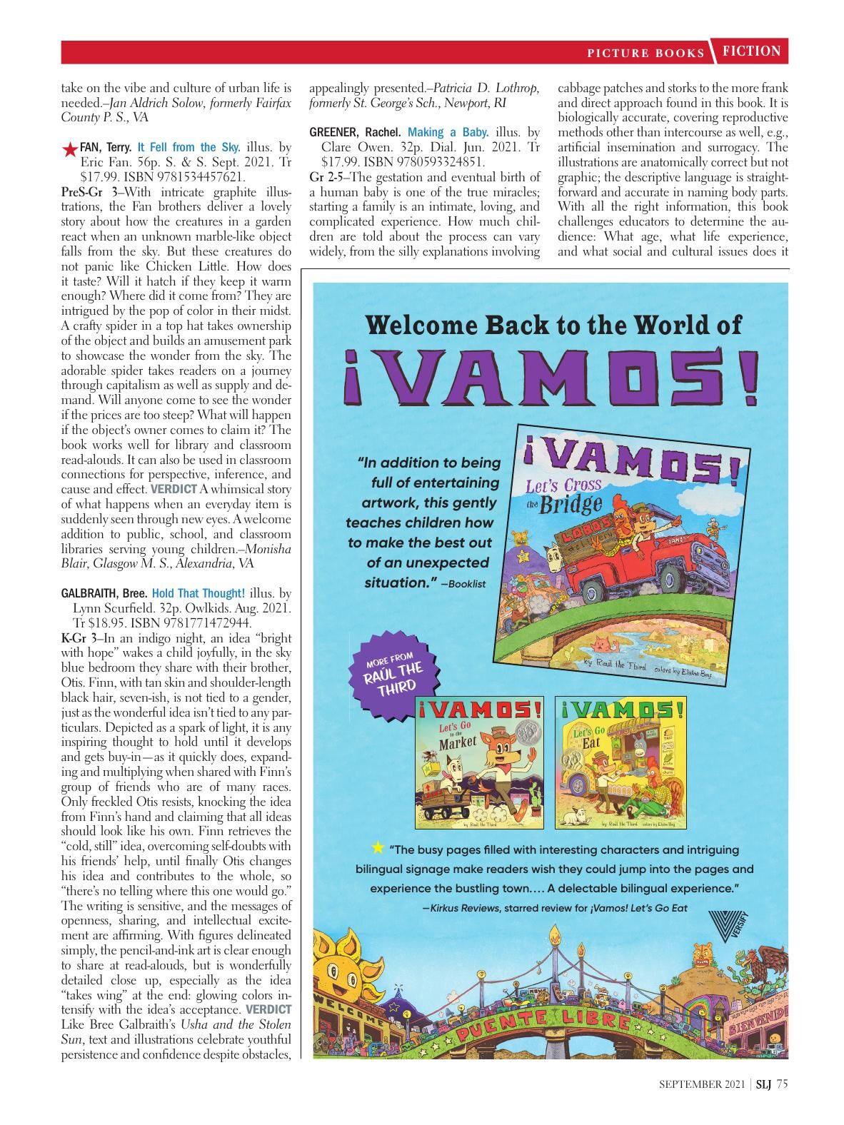 school library journal book review