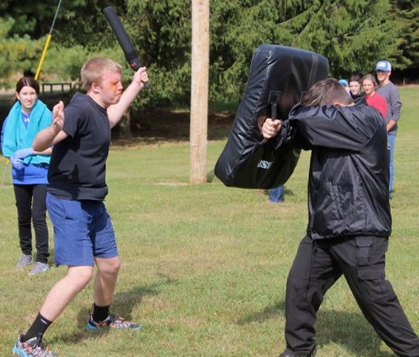Students Get Mace Training To Prepare For Military, Law Enforcement