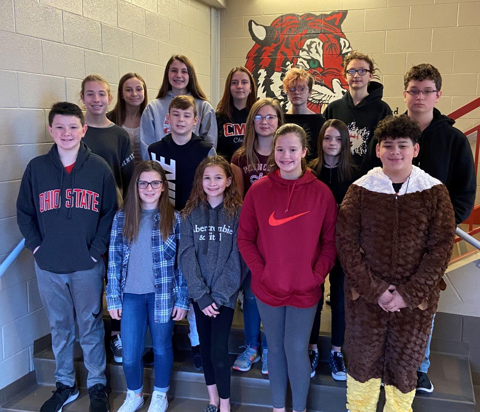 Circleville Middle School’s Students of the Month Community