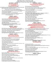 2026 Fair Schedule