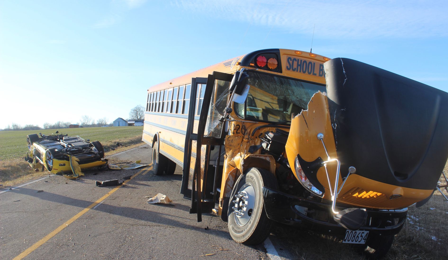 One sent to hospital after a school bus crash | News ...
