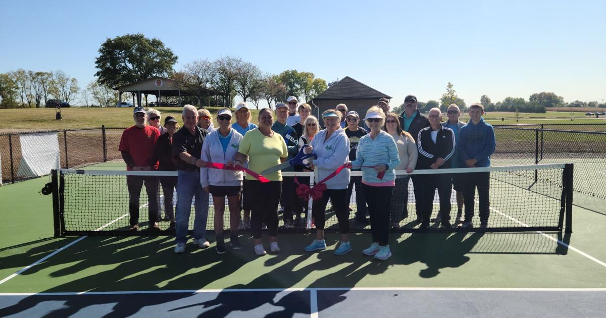 Pickaway County Pickleball Association celebrates new courts opening Pickaway County Pickleball Association celebrates new courts opening