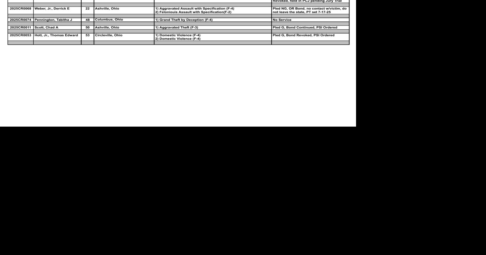 Common Pleas Courtroom Proceedings 06 18 2025 For The Record