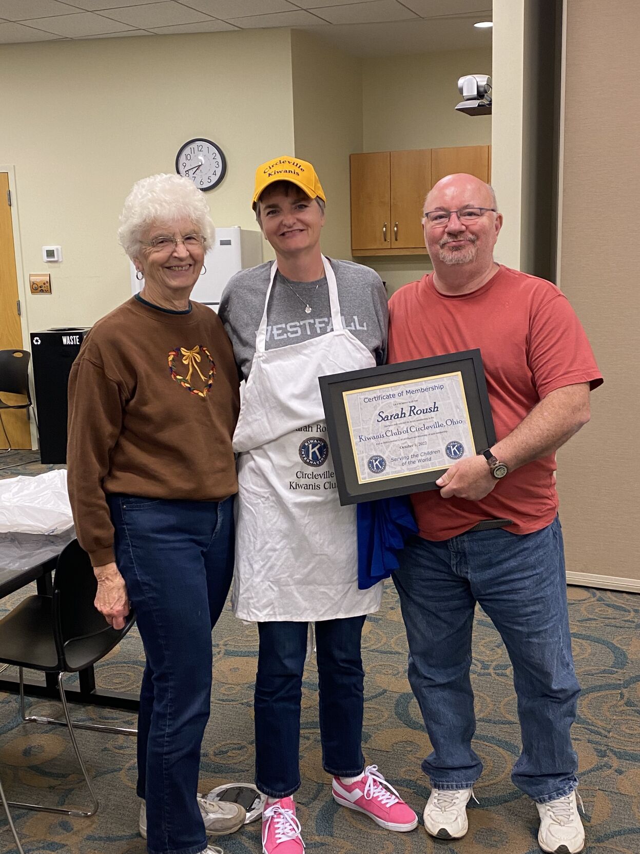 Sarah Roush Roush Inducted Into Circleville Kiwanis Club | News | circlevilleherald.com