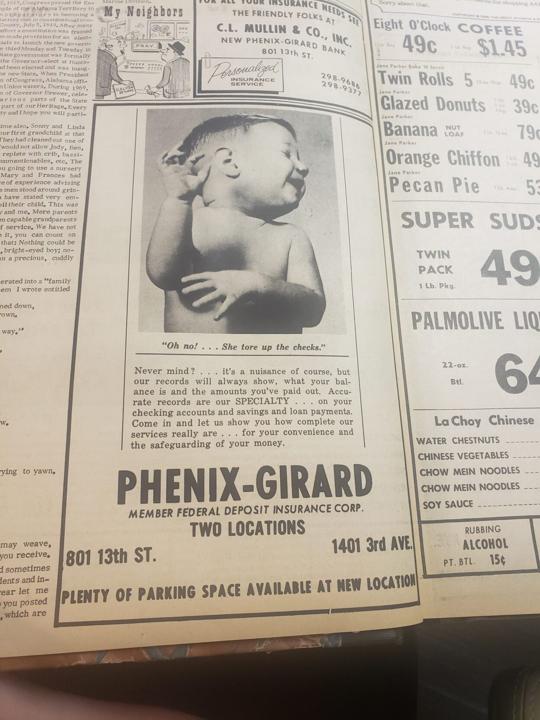 PhenixGirard Bank is city’s oldest business Local News