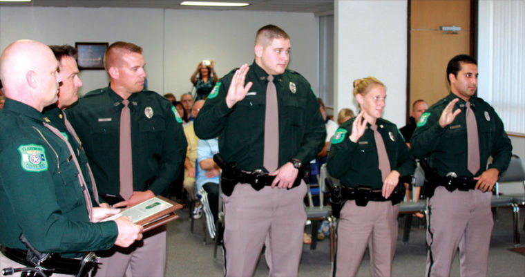 Four recruits take oath, join Claremore Police Department | News ...