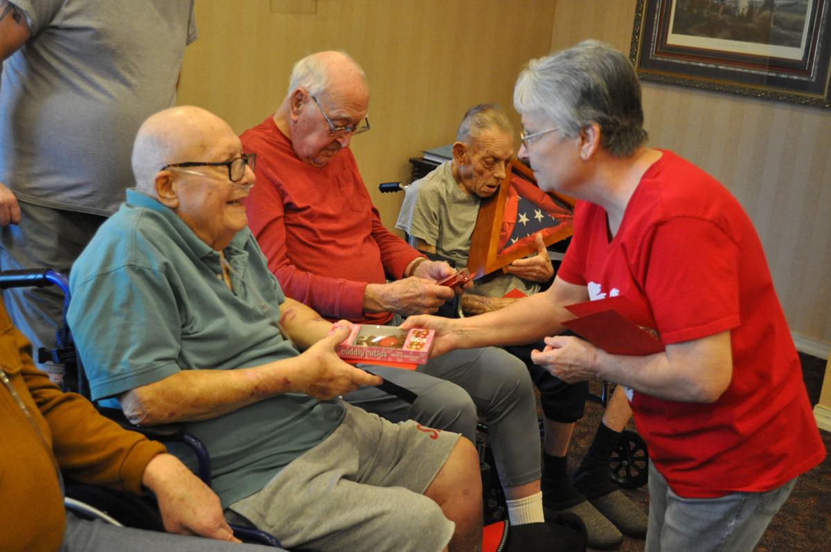 Where The Heart Is News Claremoreprogress Com Disable American Vets Dav Auxiliary Junior Vice Commander Millie Moseley Right Brightened The Day Of Wood Manor Residents Earlier This Week