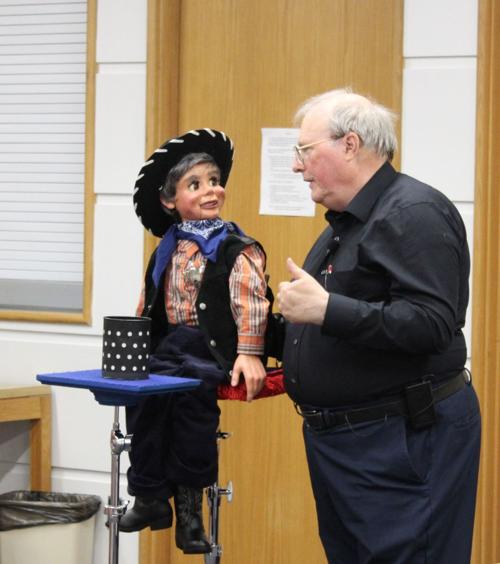 Ventriloquist delights kids at library