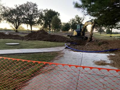 Construction underway at Claremore Lake