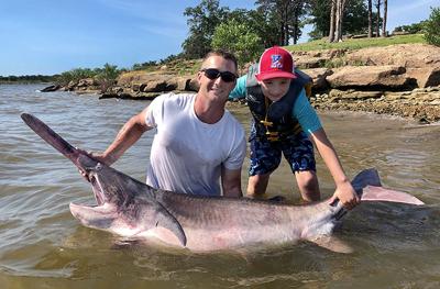 Angler busts state record with 143-pound paddlefish