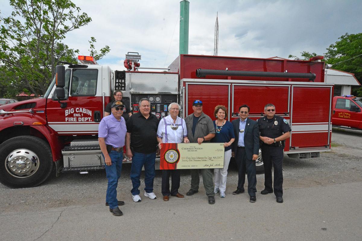 Cherokee Nation donates 25,000 to Big Cabin Volunteer Fire Department