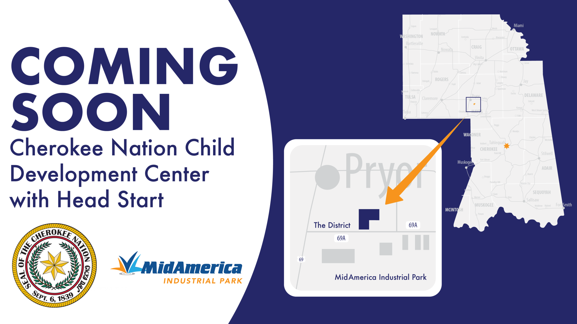 Nation to build childcare center: MidAmerica Industrial Park donates land for site $16M center in Pryor