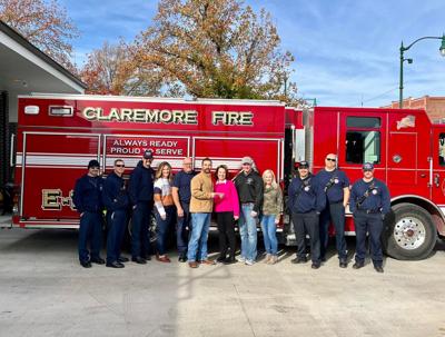 Claremore Firefighters donation