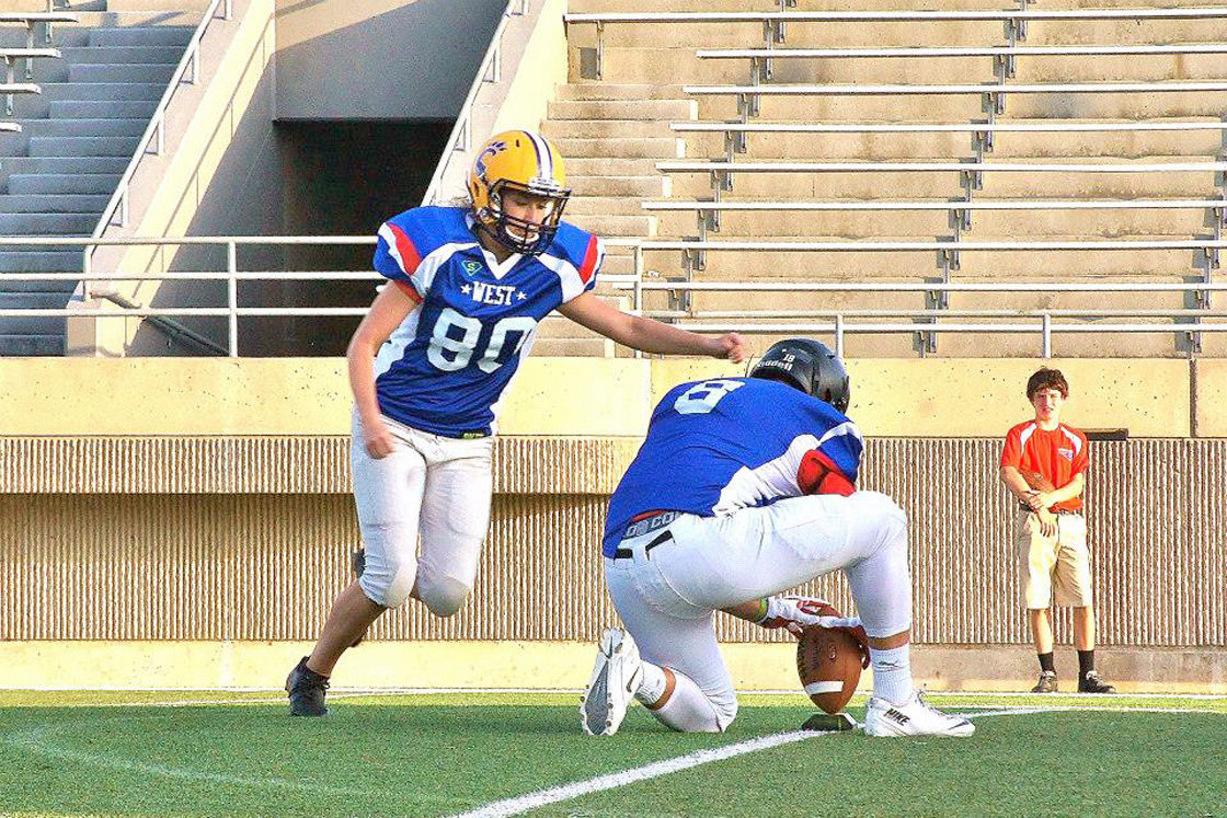 Godley's Evans continues to defy the odds, continuing her football