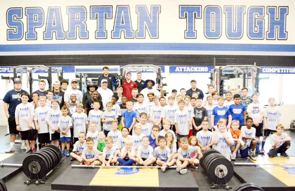 Spartan lineman committed to service holds youth lineman camp Sports