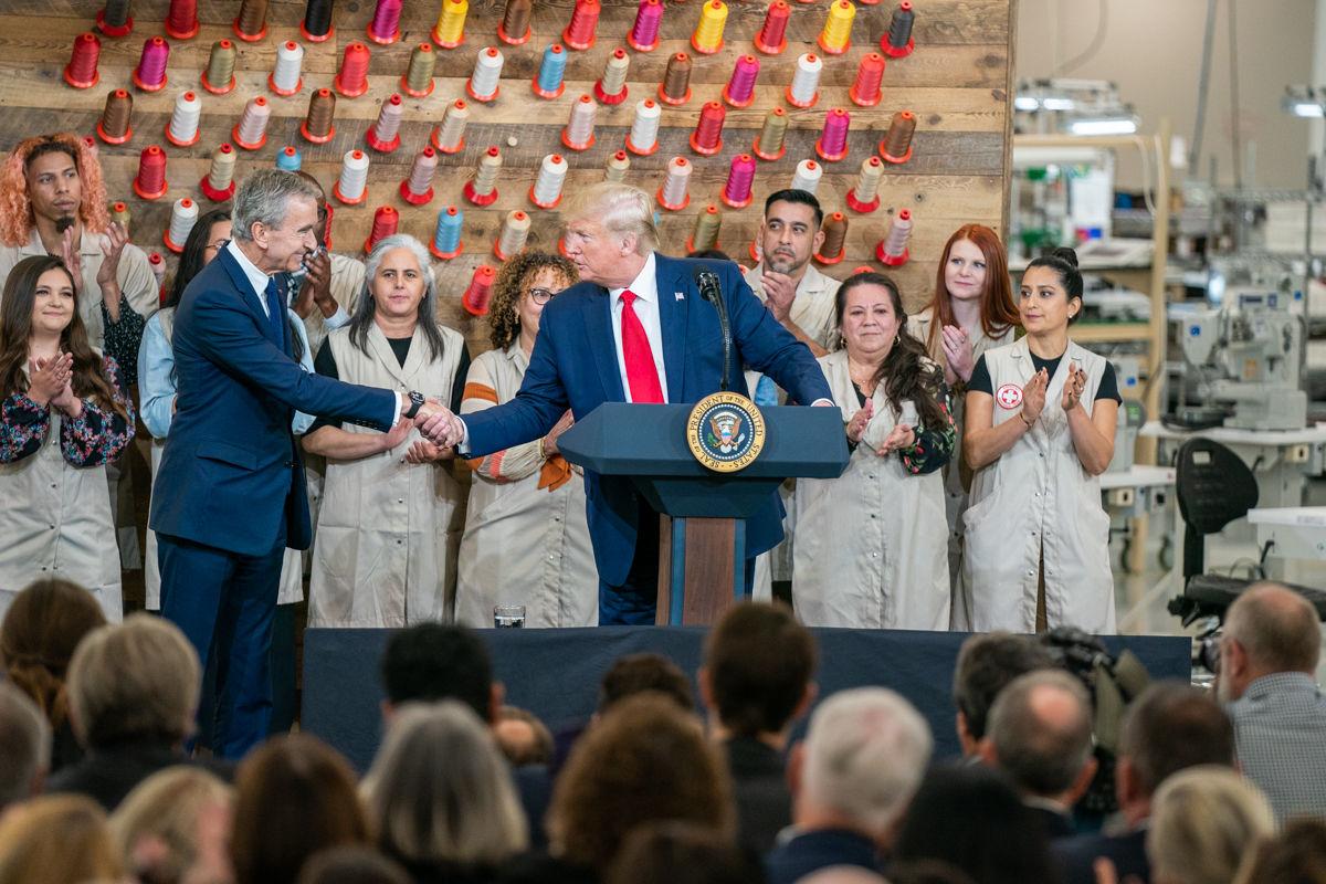 Trump Visits new Louis Vuitton Factory in Texas - 45 By Mona Salama
