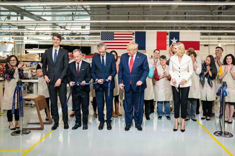 Donald and Ivanka Trump on hand as Louis Vuitton opens US factory to  produce handbags with 'Made in the USA' tags