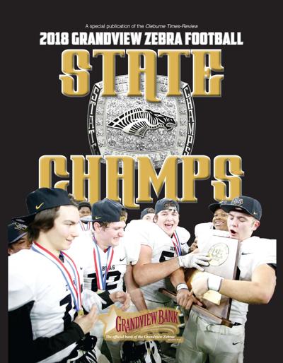 2018 Grandview Zebra Football State Champs commemorative magazine