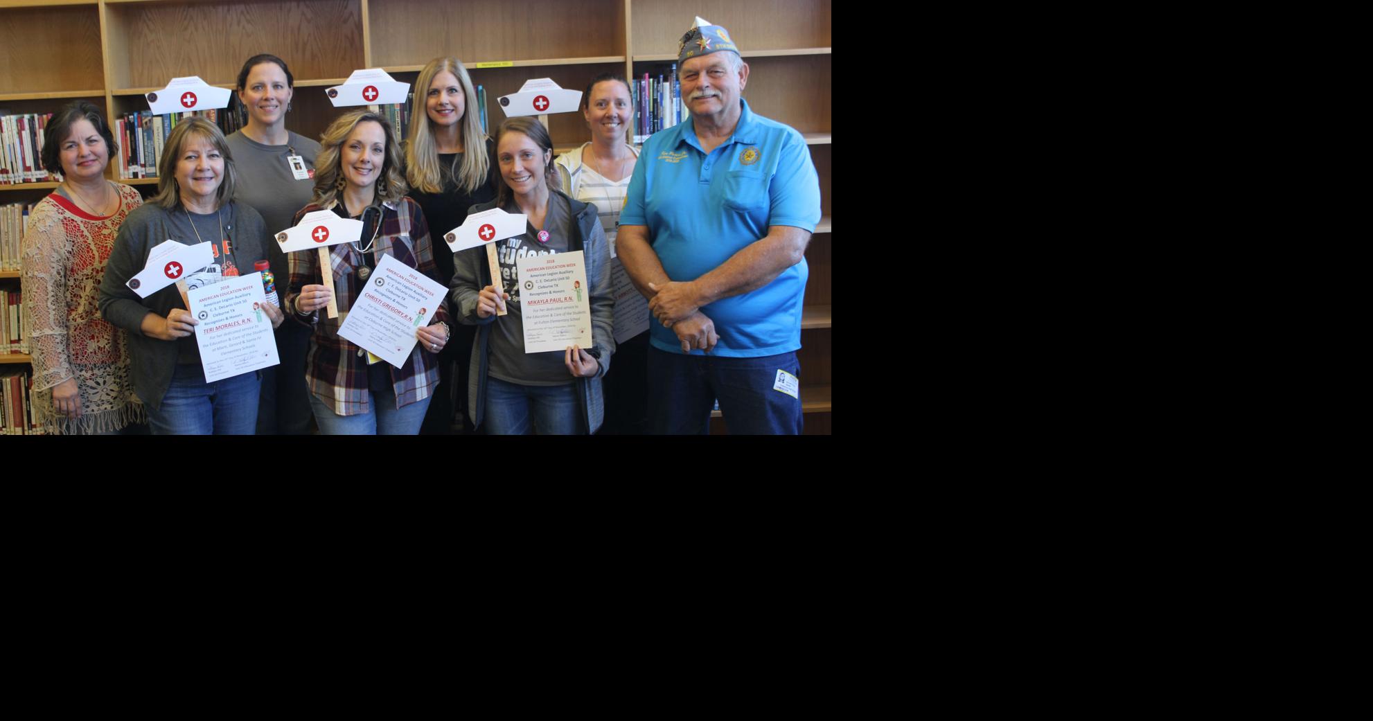 American legion auxiliary honors Cleburne ISD nurses Local News