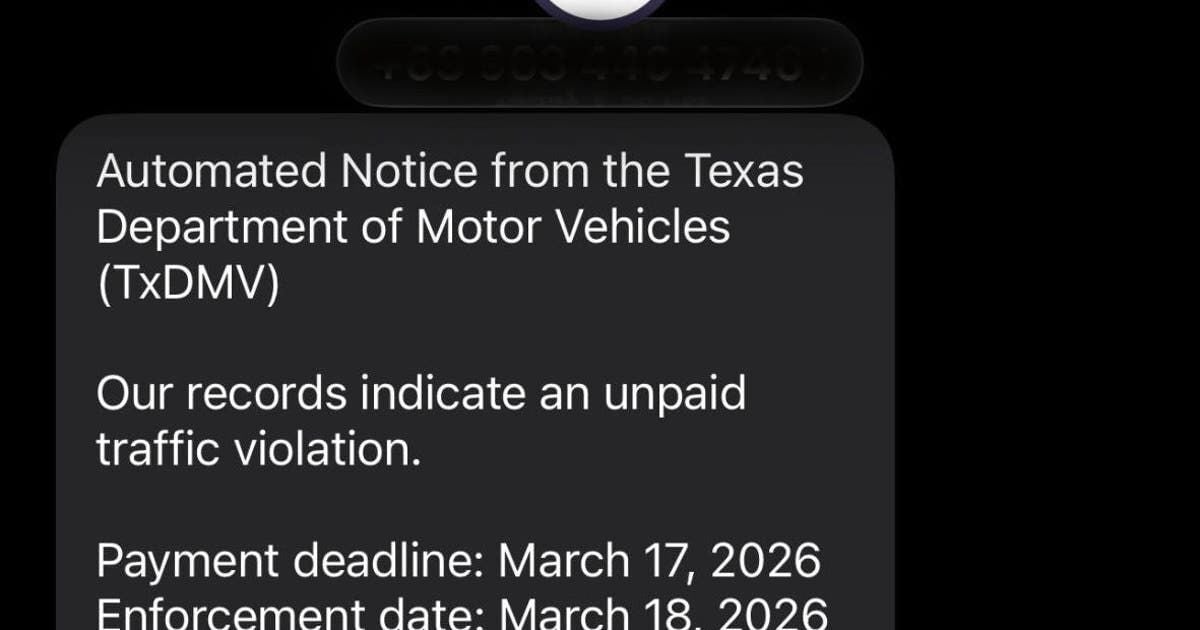 Text message phishing scam impersonates Texas DMV and law enforcement