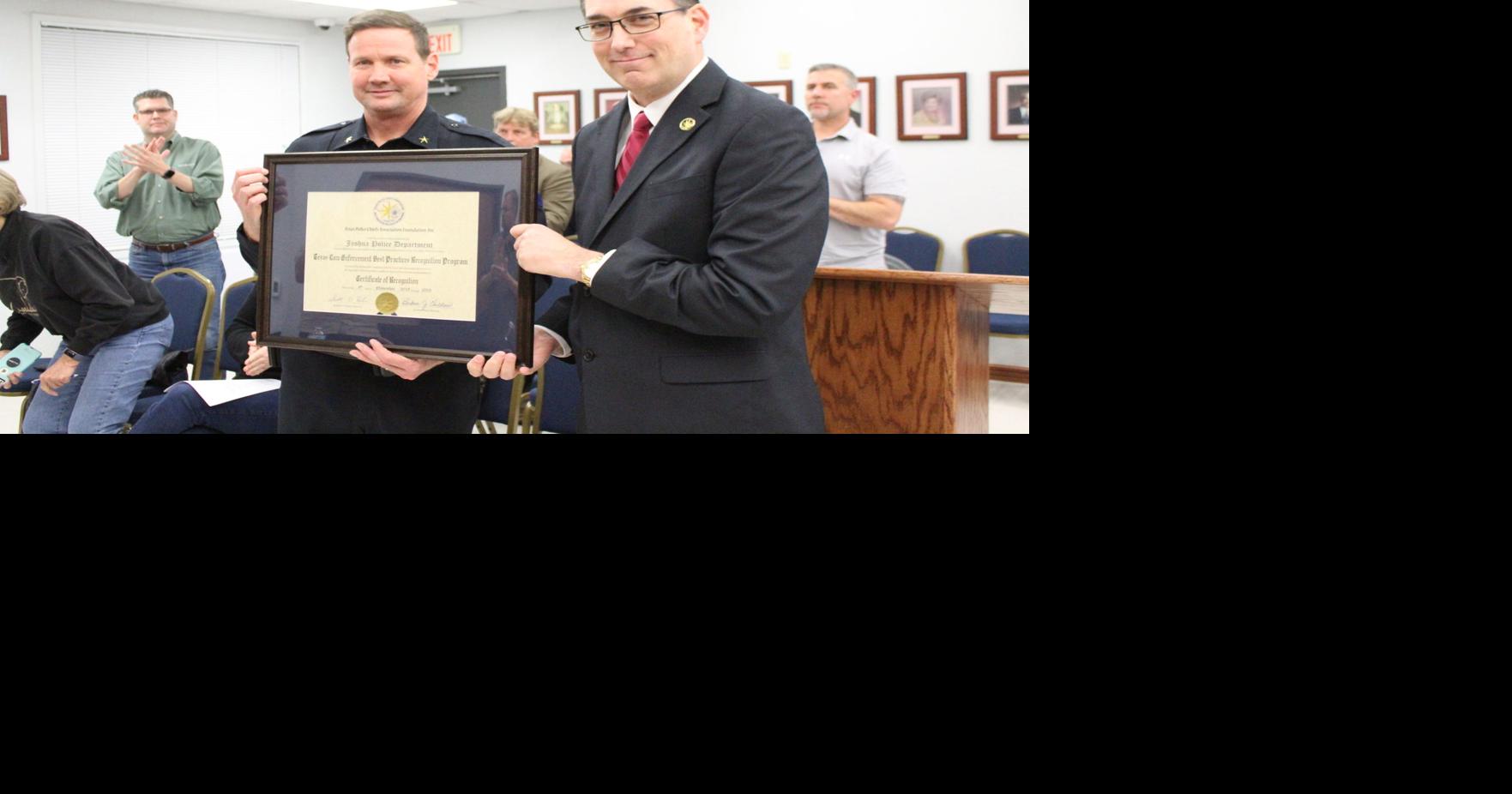 Joshua PD recognized by TPCA | Local News | cleburnetimesreview.com
