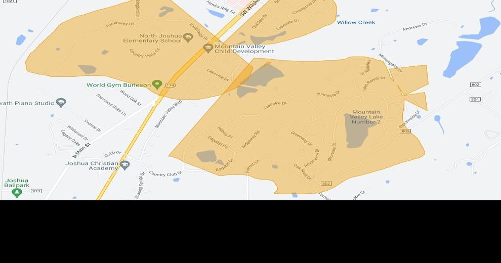 Boil water notice issued for portions of west, southwest Burleson