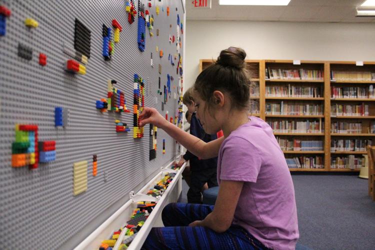 DCG Elementary Libraries: Building an epic LEGO Wall for the Library