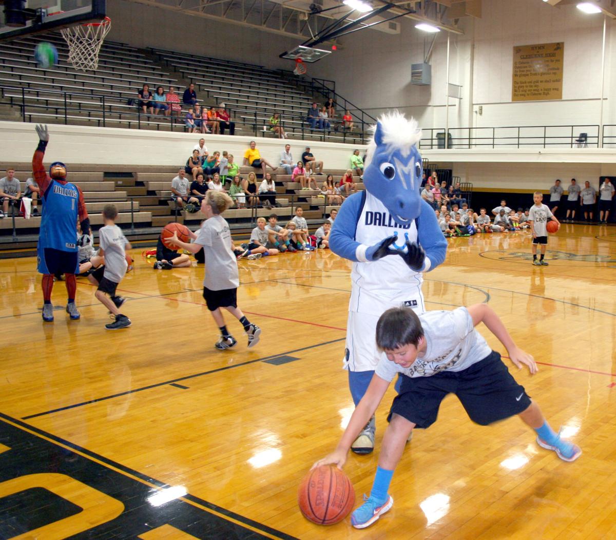 Cleburne Basketball Camp Closes With Mavericks Mascots Putting On