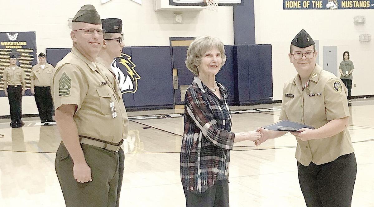 DAR Bronze JROTC Medal presented to Walker Valley High School Navy