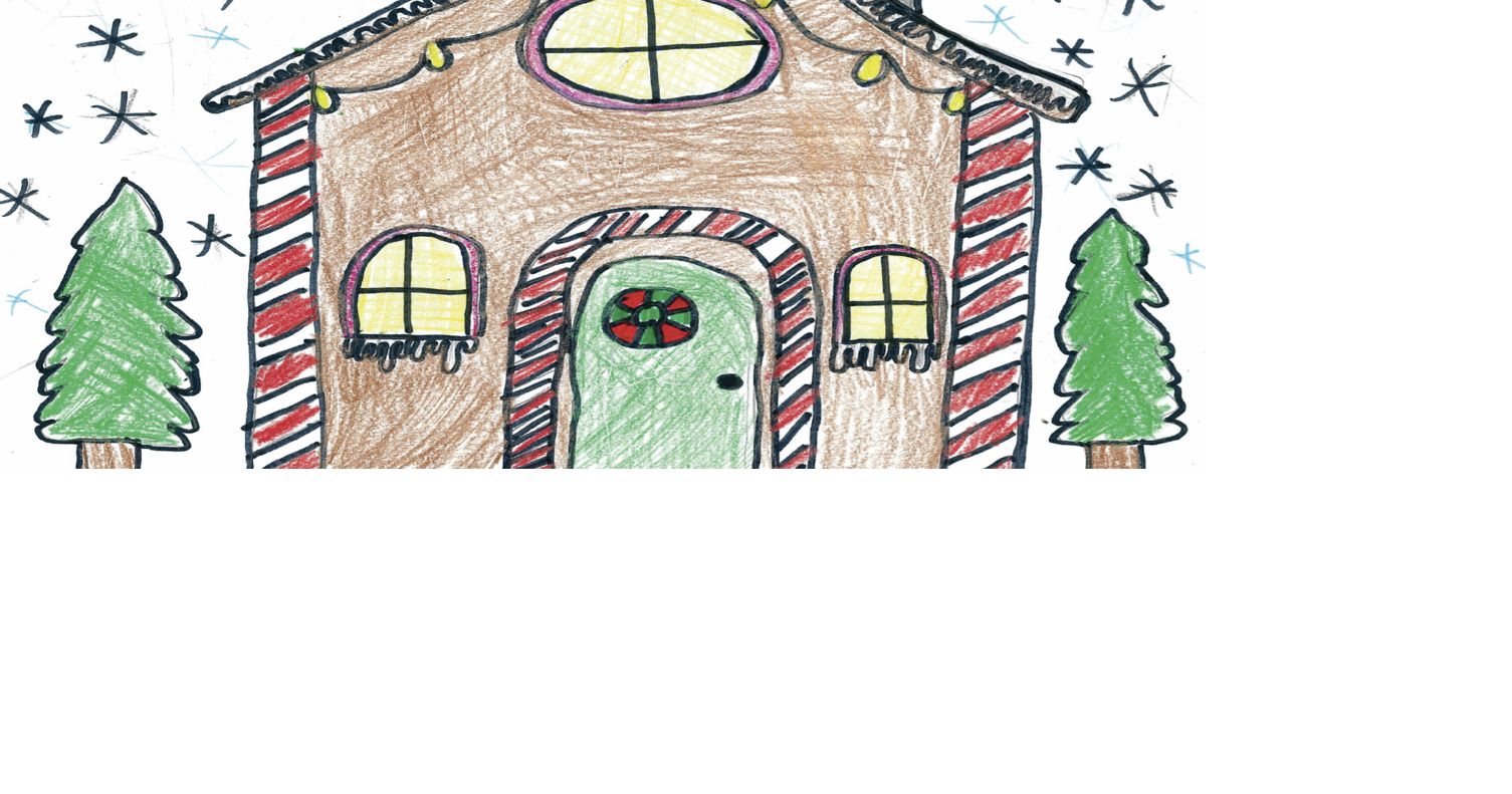Students illustrate Bradley Medical Center's Christmas card