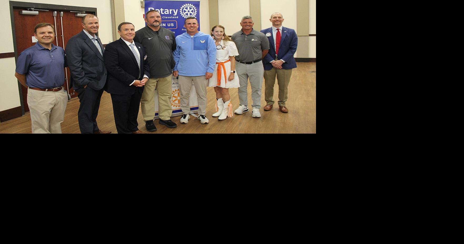 Area football coaches to Rotarians: teamwork, commitment and sacrifice essential for success on and off the field