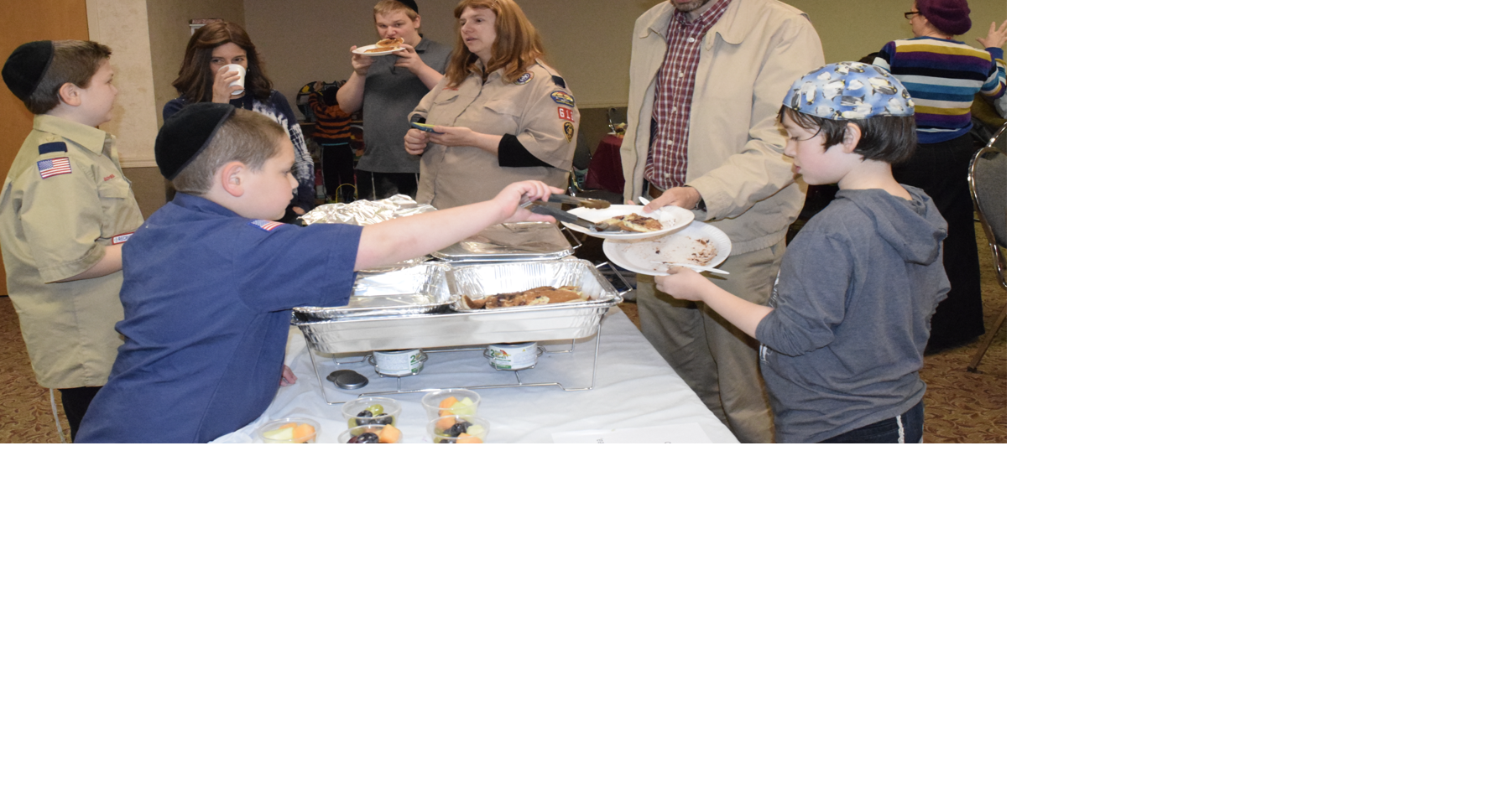 Pancake breakfast at Heights Jewish Center Synagogue In the Community