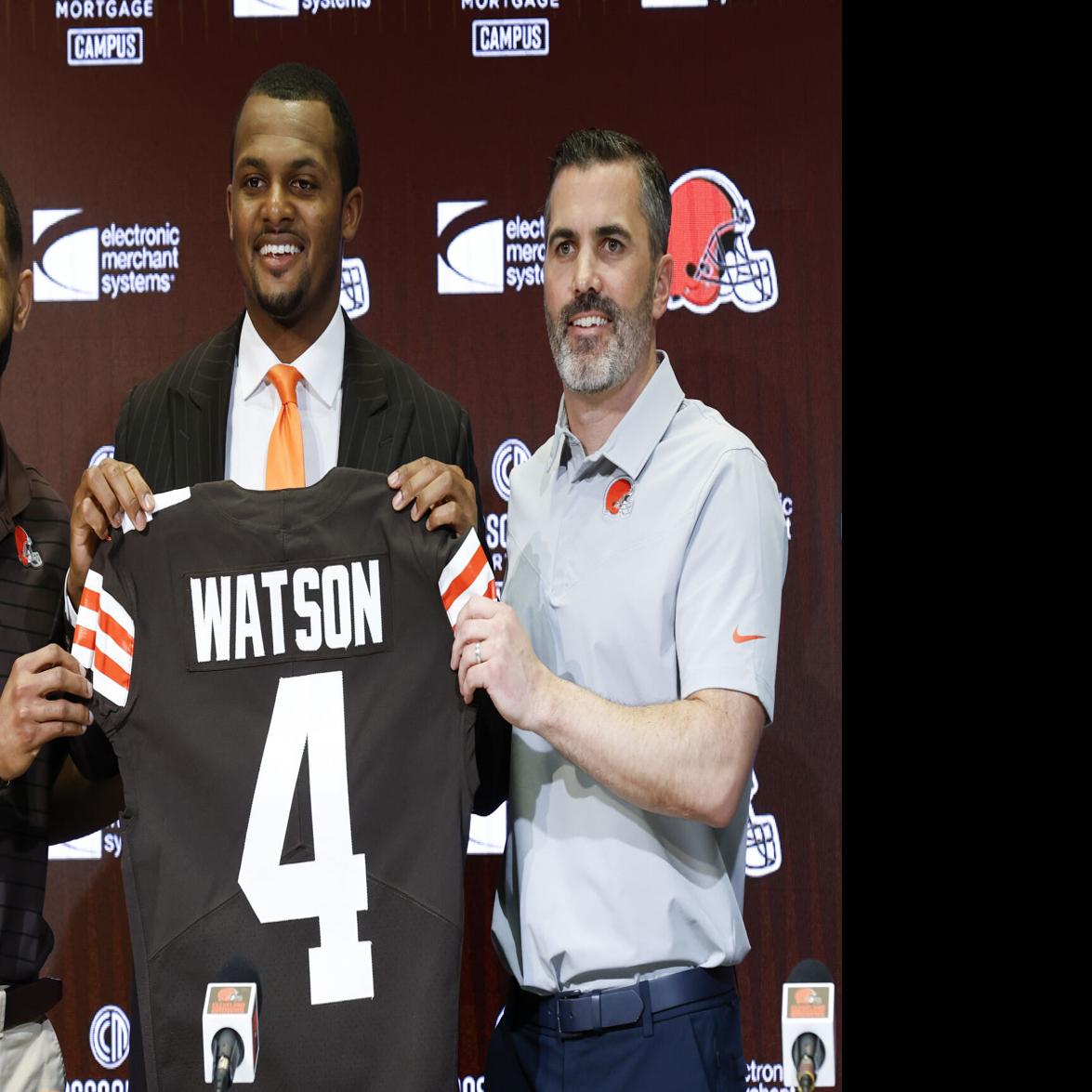 Deshaun Watson Autographed Cleveland Custom Brown Football Jersey