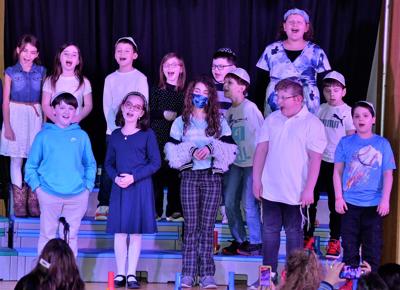 Third and fourth graders participate in the Gross Schechter Day School winter concert