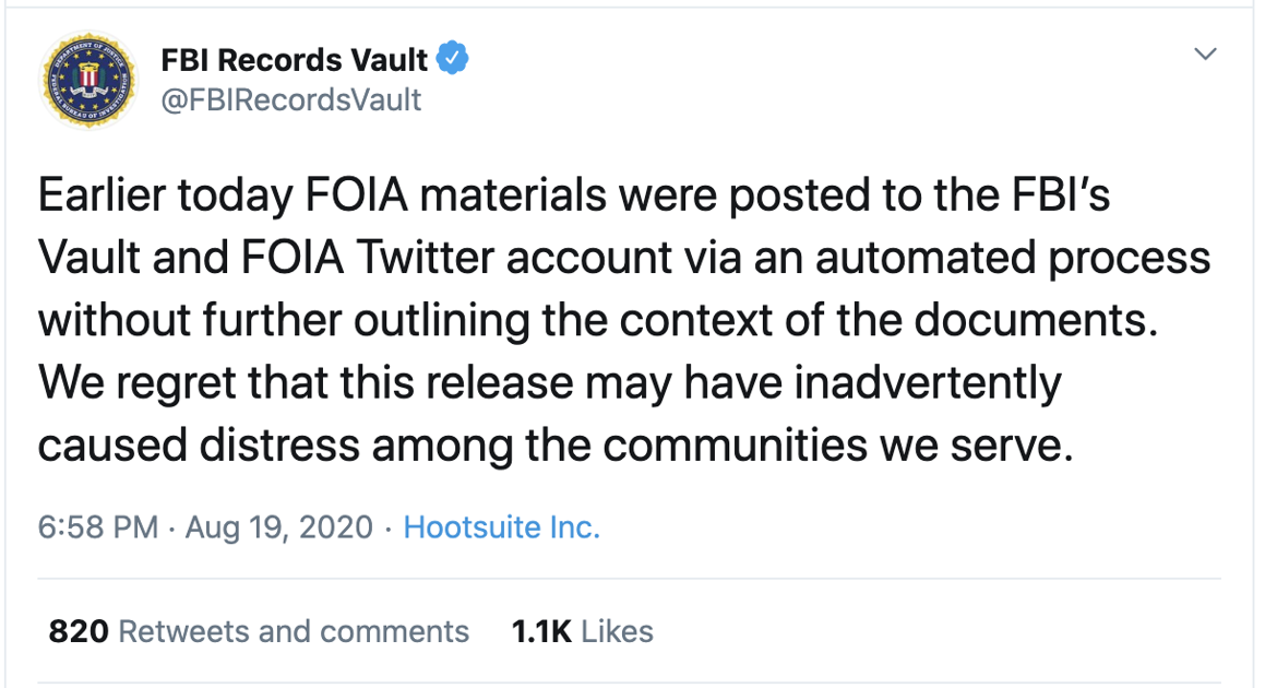 Fbi twitter meme