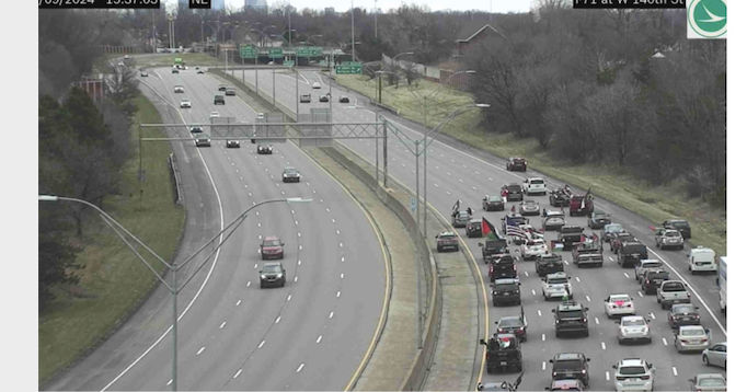 Pro-Palestinian caravan shuts down highways near Hopkins airport Pro-Palestinian caravan shuts down highways near Hopkins airport