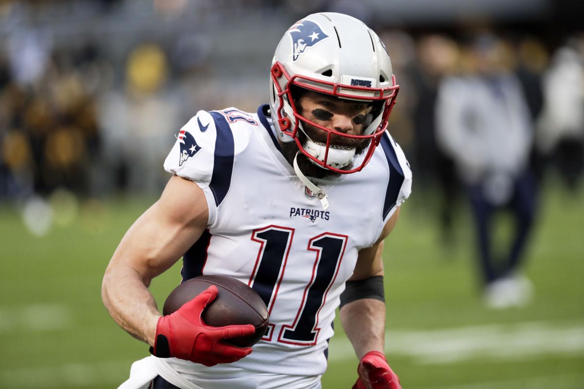 Boston Celtics - BLEED GREEN - Wide Receiver Julian Edelman, who wears  jersey number 11 for the Patriots, showed up to his postgame press  conference wearing Kyrie Irving's #11 Celtics jersey after