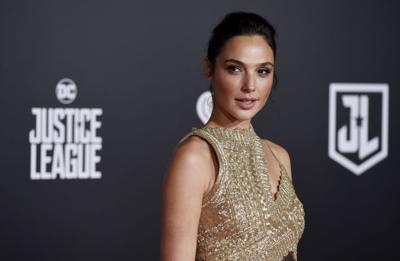 gal gadot gold dress named GQ's Woman of the Year gal gadot green dress